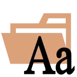 Light Fonts Opened SVG Icon